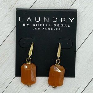 NWT Laundry by Shelli Segal Semi Precious Carnelian Earrings